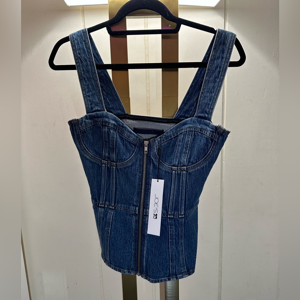 The denim bustier Joe's jeans